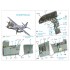 1/48 B-26F/B-26G Marauder Interior 3D Decal for ICM