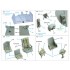 1/48 B-26F/B-26G Marauder Interior 3D Decal for ICM