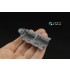 1/48 TF-9J/F9F-8T Twin Cougar/Twogar Interior 3D Decal for Kitty Hawk
