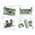 1/48 SBD Dauntless Rear Cockpit Interior 3D Decal for Academy/AM/etc.