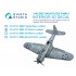 1/48 SBD-1/2 Pilot's Cockpit Interior 3D Decal for Academy/AM/etc.