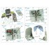 1/48 SBD-1/2 Pilot's Cockpit Interior 3D Decal for Academy/AM/etc.