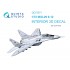 1/72 MiG-29 9-12 3D-Printed & Coloured Interior on Decal Paper for GWH kits