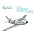 1/72 F-86A Sabre Interior Details on 3D Decal (ClearProp)