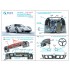 1/24 Ford GT40 Mark II Interior Details on 3D Decal (Fujimi) #Small Version