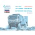 1/43 KAMAZ-43509 3D-Printed & Coloured Interior on Decal Paper for Zvezda kits (small)