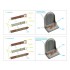 1/48 WWII Imperial Japanese Army Seatbelts with Metal Buckles