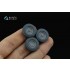 1/43 UAZ-469 Off-Road Tyre Set for Zvezda Kit
