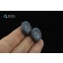 1/43 UAZ-469 Off-Road Tyre Set for Zvezda Kit