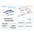 1/48 R-73L Air-to-Air Missiles with Launchers, 6pcs