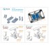 1/72 Yak-1 Ski Landing Gear for Zvezda kits