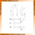 Brass Shackles (4pcs, Type:M, H: 7.0mm, D: 4.0mm, R: 1.0mm) for military vehicles