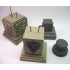 Pedestal Set - 4 Resin Parts (Suitable for 1/16, 1/32, 1/35, 1/48 scales)