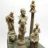 1/16, 1/35, 1/48, 1/72 Mini Statues Set 10pcs (6 statues and 4 pedestals)