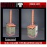 1/35 Small Industrial Shed - 3 Resin pcs (Size: 5x4.8x18.2cm)