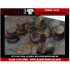 1/35 WWII Crushed & Dented German Fuel Drums (10 resin pcs)