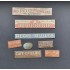 1/48 - 1/35 Shop / Business Signs On Real Wood - France Set #2