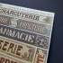 1/48 - 1/35 Shop / Business Signs On Real Wood - France Set #5