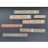 1/48 - 1/35 Shop / Business Signs On Real Wood - France Set #5