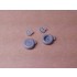 1/48 CAC Mustang Wheels w/Circumferential Tread for CA-18 Mk 21, 22 and 23