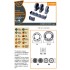 1/48 F-86A Weighted Wheels set Type 2 for Clear Prop kits