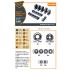 1/48 Jaguar Wheels set Weighted for Airfix kit