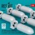1/48 WWII/Korean War USAF/RAF AN-M58 Bombs 500lbs (6pcs)