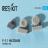1/72 North American P-51 MUSTANG Wheels for Tamiya/Italeri/Academy/Airfix/Revell kits