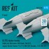 1/72 BL755 Cluster Bombs (4pcs) for Alpha Jet/Buccaneer/BAE Hawk/Fiat G.91