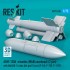 1/72 F-16I/15E/111F AGM-130A Missiles (2pcs) Mk 84 Warhead w/AN/AXQ-14 Data Link Pod