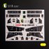 1/32 Mirage 2000D/N Interior parts (3D decals) for Kitty Hawk/Zimi models kit 