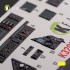 1/32 Mirage 2000D/N Interior parts (3D decals) for Kitty Hawk/Zimi models kit 