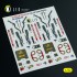 1/32 F-4D Interior 3D Decals for Tamiya kit