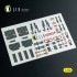 1/32 F-14A Interior 3D Decals for Tamiya kit