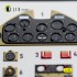 1/32 Grumman F6F-3 Hellcat Interior 3D Decal for Trumpeter Kit
