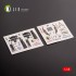 1/48 F-104 A/C Interior 3D Decals for Kinetic kit