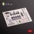 1/48 F-104 series Electrical Equipment Interior 3D Decals for Kinetic kit