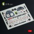 1/48 AV-8A HARRIER (Early) Interior 3D Decals for Kinetic kit