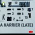 1/48 AV-8A HARRIER (Late) Interior 3D Decals for Kinetic kit