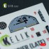 1/48 AV-8A HARRIER (Late) Interior 3D Decals for Kinetic kit