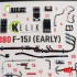 1/48 F-15J Eagle Early Interior 3D Decal Set for Hasegawa Kit