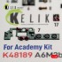 1/48 Mitsubishi A6M2b Zero Interior 3D Decal Set for Academy Kit