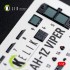 1/48 AH-1Z Viper Interior 3D Decal for Kitty Hawk/Zimi Model Kit