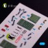1/72 F-15D Interior 3D Decals for FineMolds kit