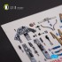 1/72 F.2A Lighting Interior parts (3D decals) for Airfix kit 