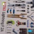 1/72 F.2A Lighting Interior parts (3D decals) for Airfix kit 