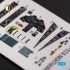 1/72 F-117A NIGHTHAWK Interior parts (3D decals) for Hasegawa kit 