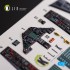 1/72 F-117A NIGHTHAWK Interior parts (3D decals) for Academy kit 