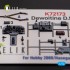 1/72 Dewoitine D.520 Interior parts (3D decals) for Hobby 2000/Hasegawa kit 