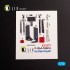 1/72 F-86A Sabre Interior 3D Decals for ClearProp kit